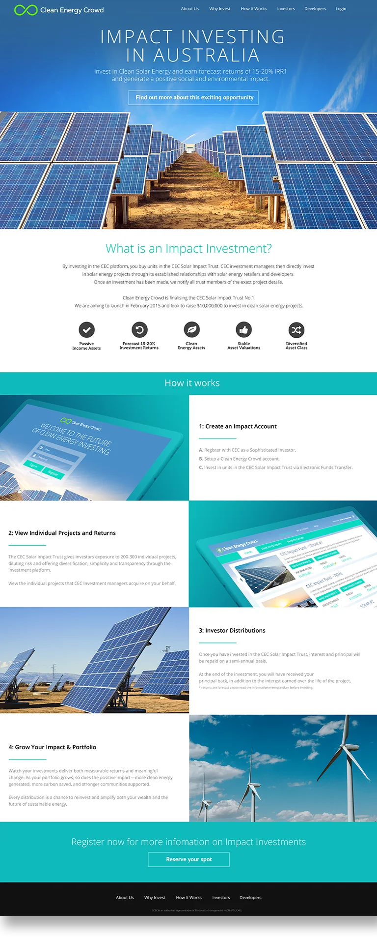 Clean Energy Crowd Web Design
