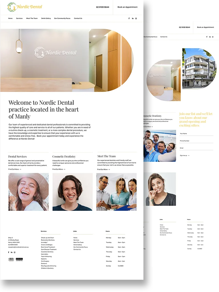 Nordic Dental Web Design
