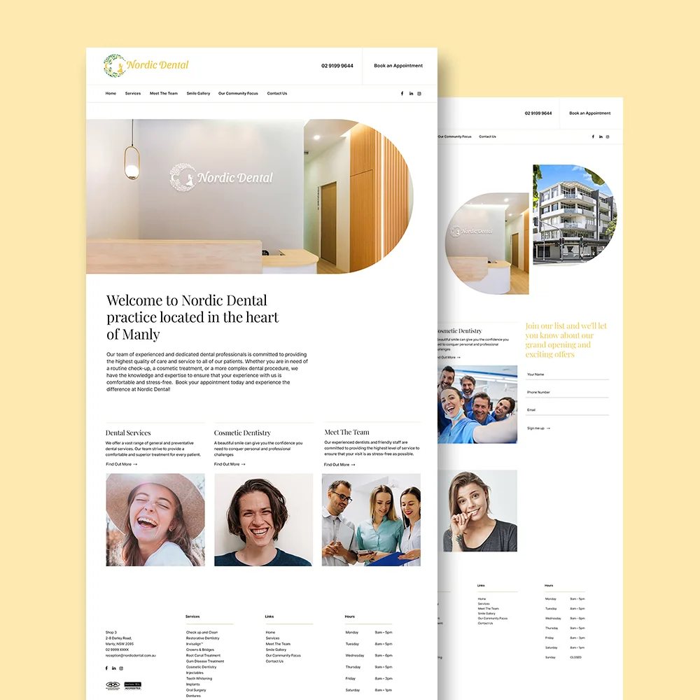 Nordic Dental Web Design