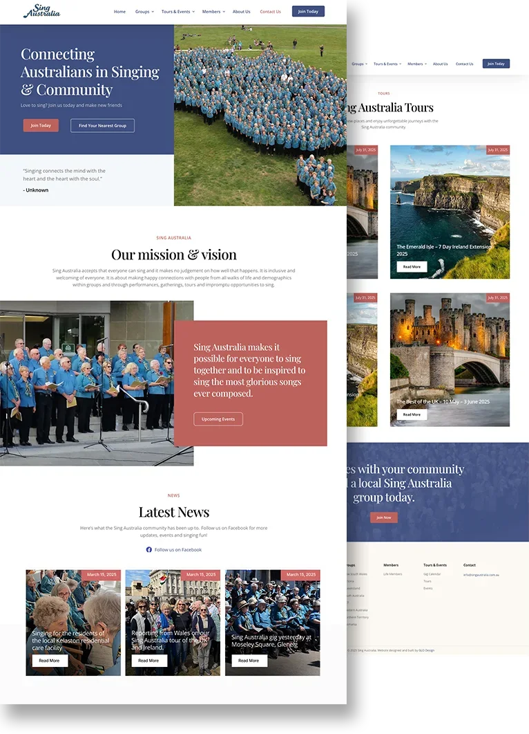 SIng Australia Web Design