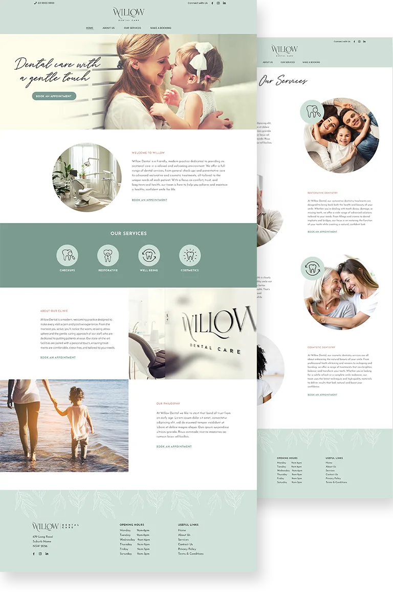Willow Dental Web Design